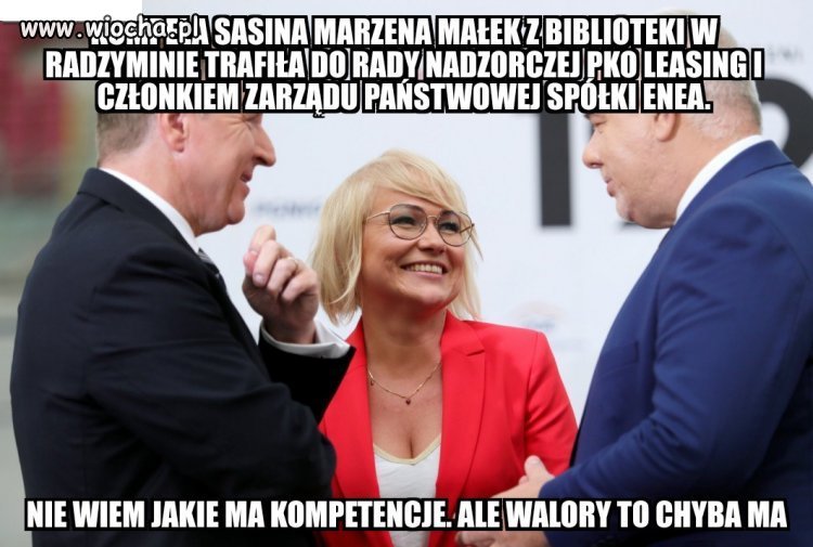 Pan Sasin ostro walczy z nepotyzmem