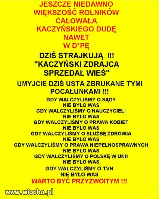 A na całych wsiach tylko było: 500+ i  łoni dajo 