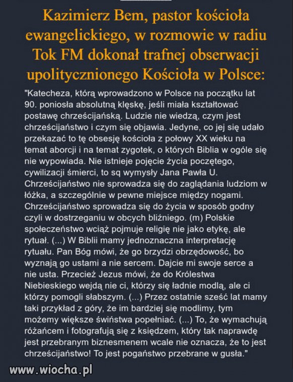 Warto przeczytać i się zastanowić...