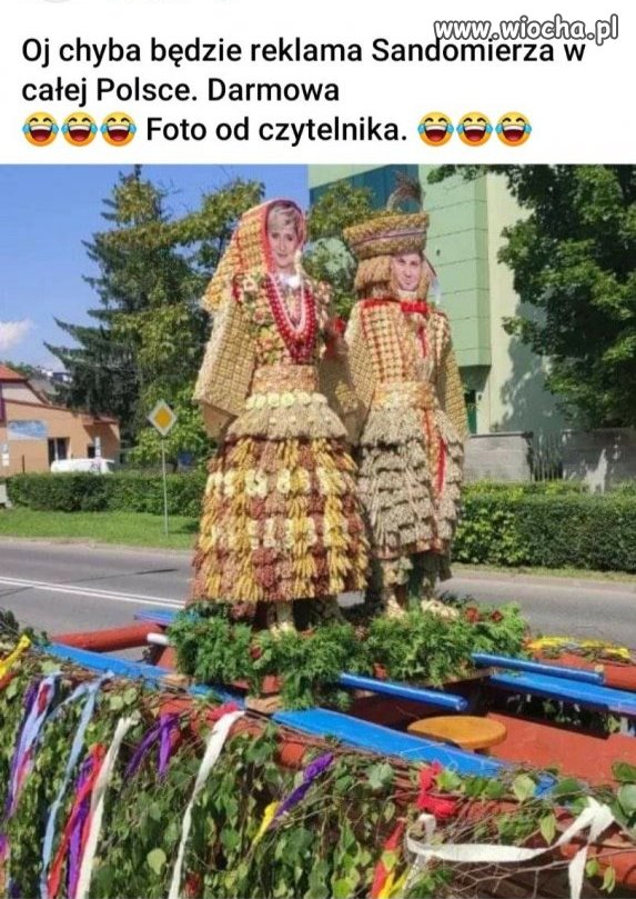 Pasuje do nich. Taka słomiana para prezydencka.  Nawet można się pokusić, że czasem im słoma z butów wychodzi ...