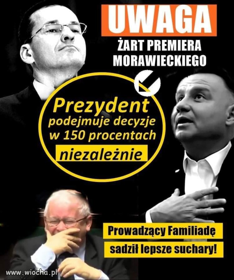 No nie mogę. Ale się uśmiałem. Dowcip miesiąca 