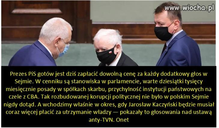 Wysokie stawki prezesa PiS.