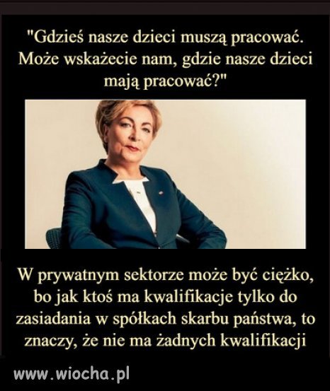 Mówi posłanka PiS Anna Cicholska...