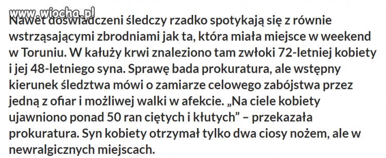 Walka na noże nierozstrzygnięta