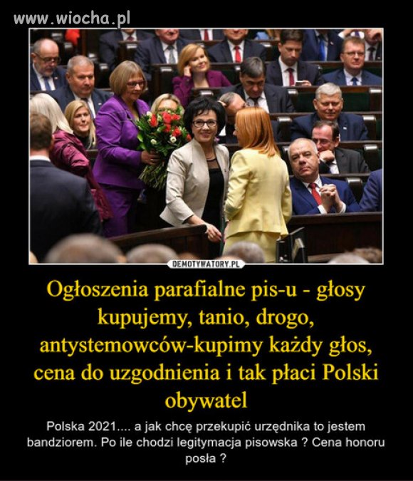 Za rzadow PiSu, korupcja polityczna to norma...