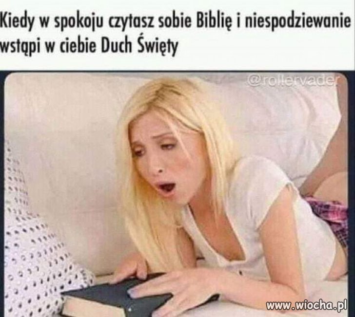 Po minie widać, że głęboko wstąpił 
