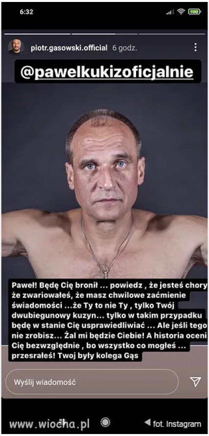 Piotr Gąsowski na Insta