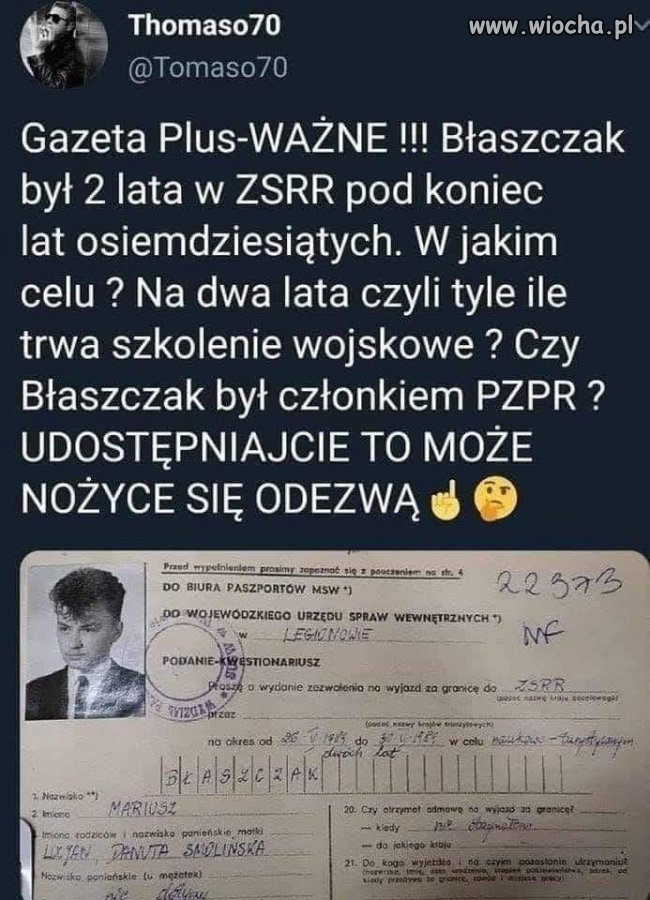 Ciekawe co on tam robił ?