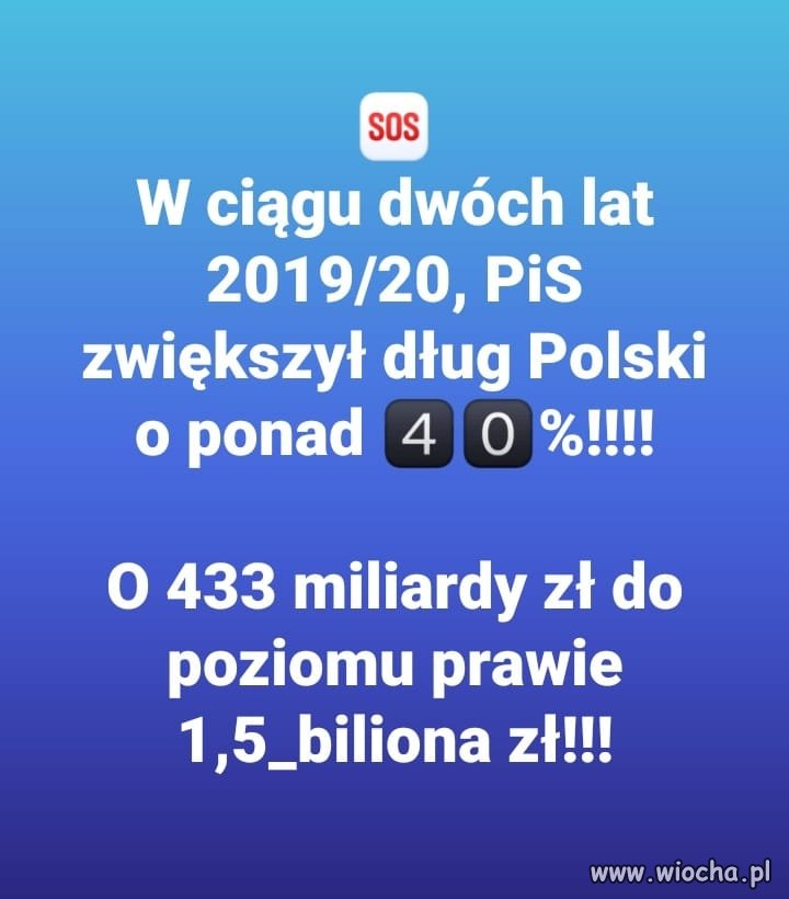 PiSowska ekonomia. Po nas choćby potop ...