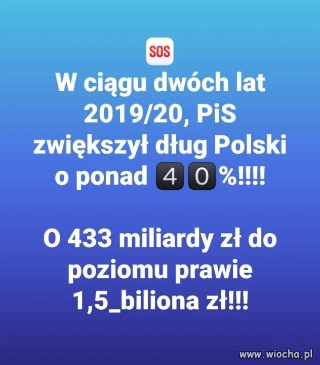 PiSowska ekonomia. Po nas choćby potop ...