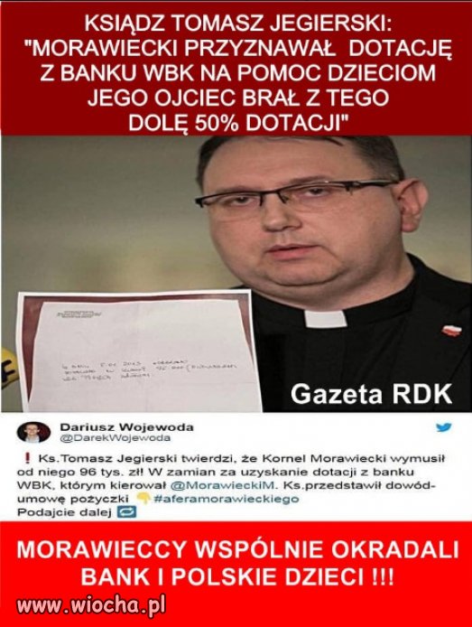 U Morawieckich reka reke myje...razem z kosciolem.