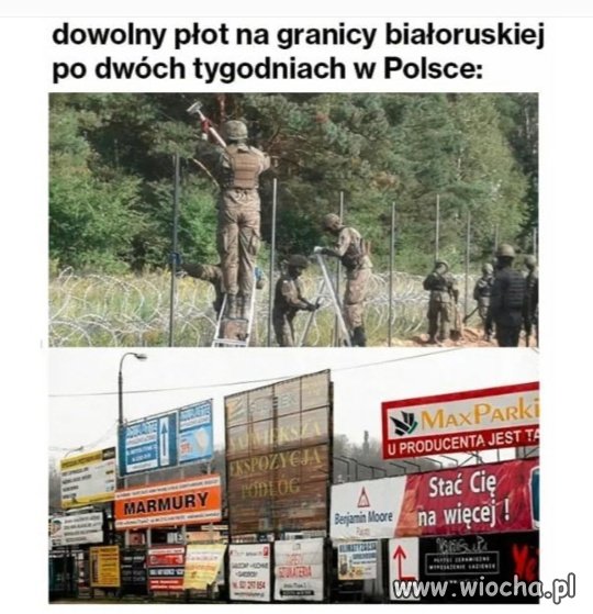 Płot na granicy 