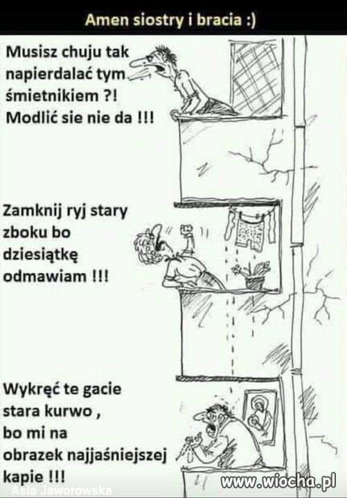 Tymczasem przy niedzieli w katolickim bloku
