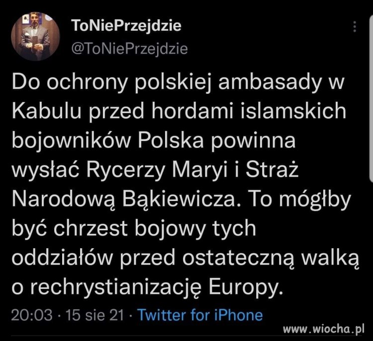Koniec zbijania bąków. Ruszać na krucjatę !