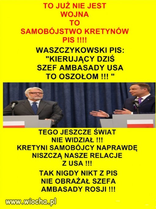 Samobójstwo kretynów PiSu...