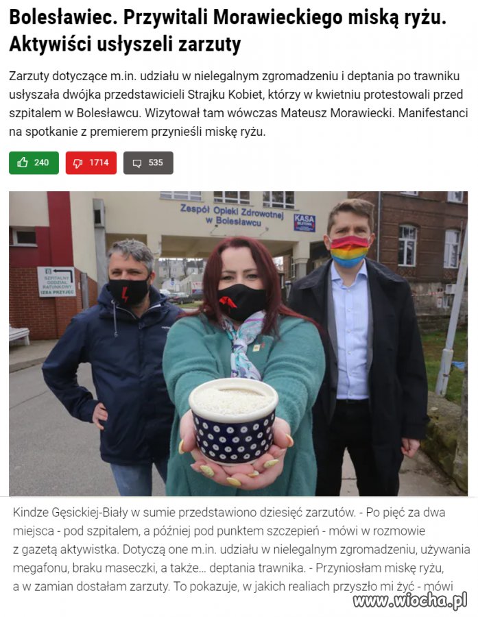 Przyniosła miskę ryżu, a w zamian dostała zarzuty. 