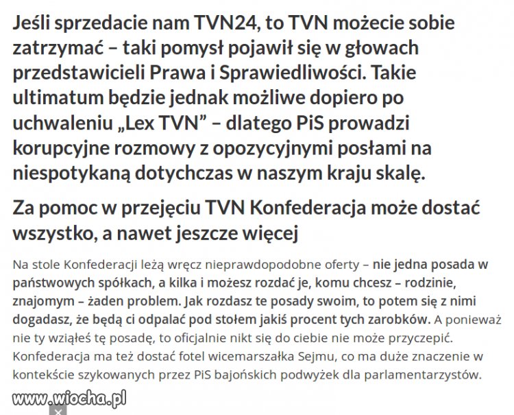 Ultimatum dla Amerykanów w sprawie TVN