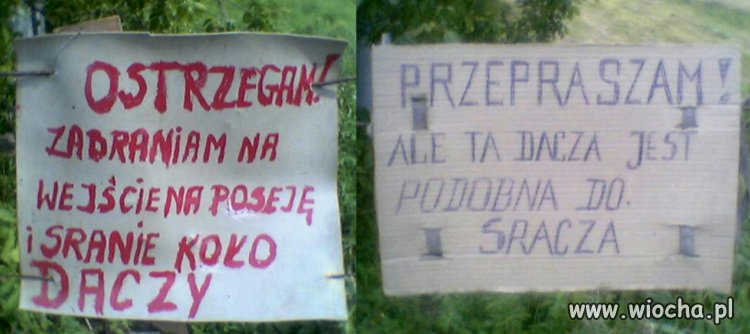 Ostrzeżenie i odpowiedz 
