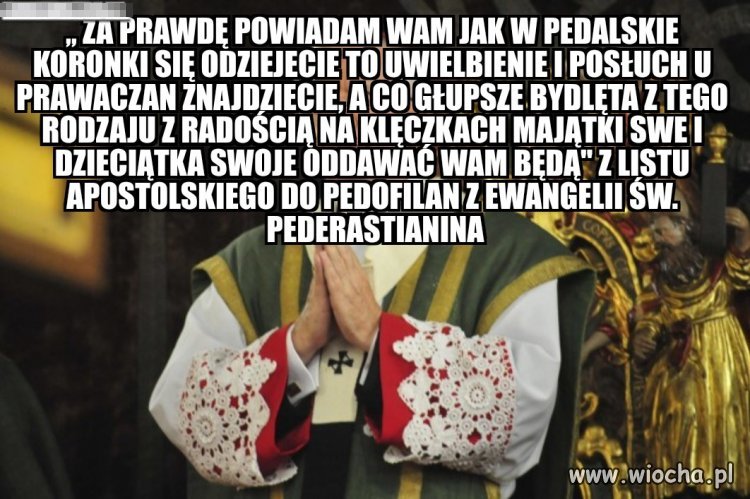 I teraz wiadomo po co te ciotowate fatałaszki