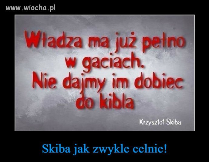 Skiba jak zwykle celnie!