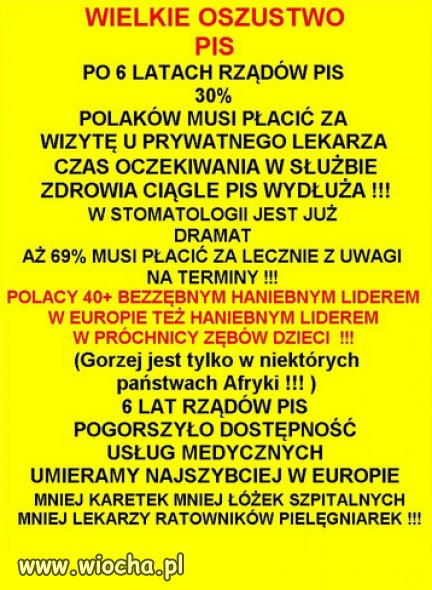 Dobra zmiana PiSu, zeby Polakom zylo sie lepiej?