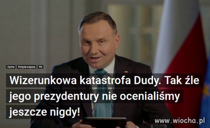 Prezydenturę Dudy oceniamy jednoznacznie negatywnie!