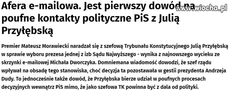 To jest tak niezależny trybunał