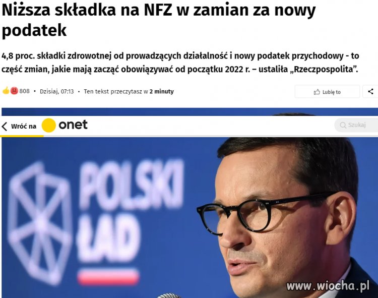 Chcieliście niższą składkę zdrowotną to macie