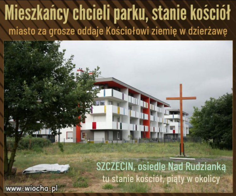 Kościół zamiast parku