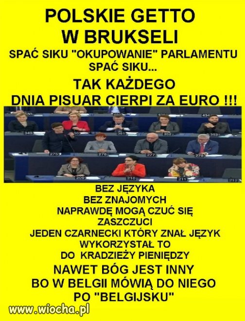 Polskie getto PiSu w Brukseli.