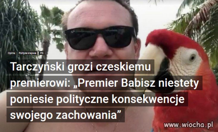 Tarczyński, europoseł PiS postanowił o sobie przypomnieć. 