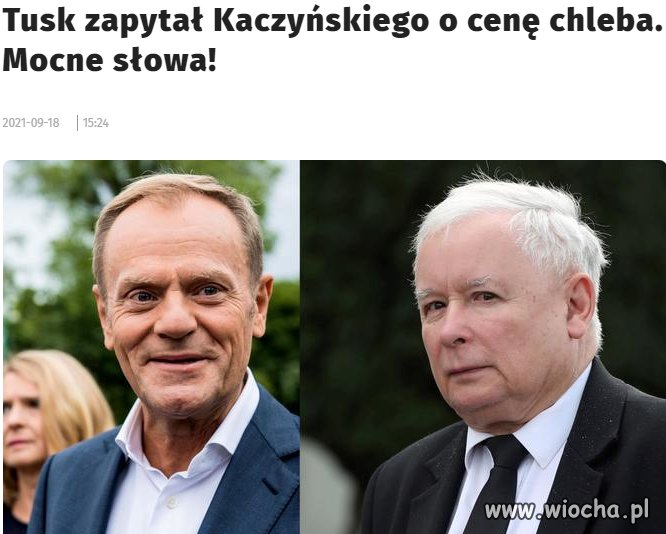 Kaczor nie znał ceny chleba zanim to było modne