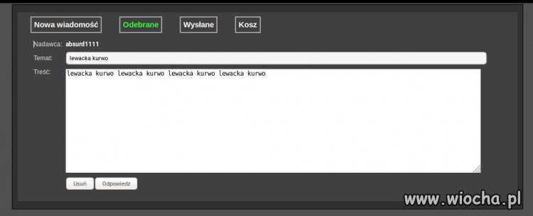 Taką oto wiadomość właśnie otrzymałem od...