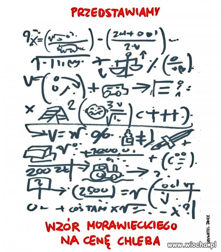 Dorzucę, nieco prostszy, wzór na obwód pisowskiego koła historii: Pi er (dolicz)! razy dwa