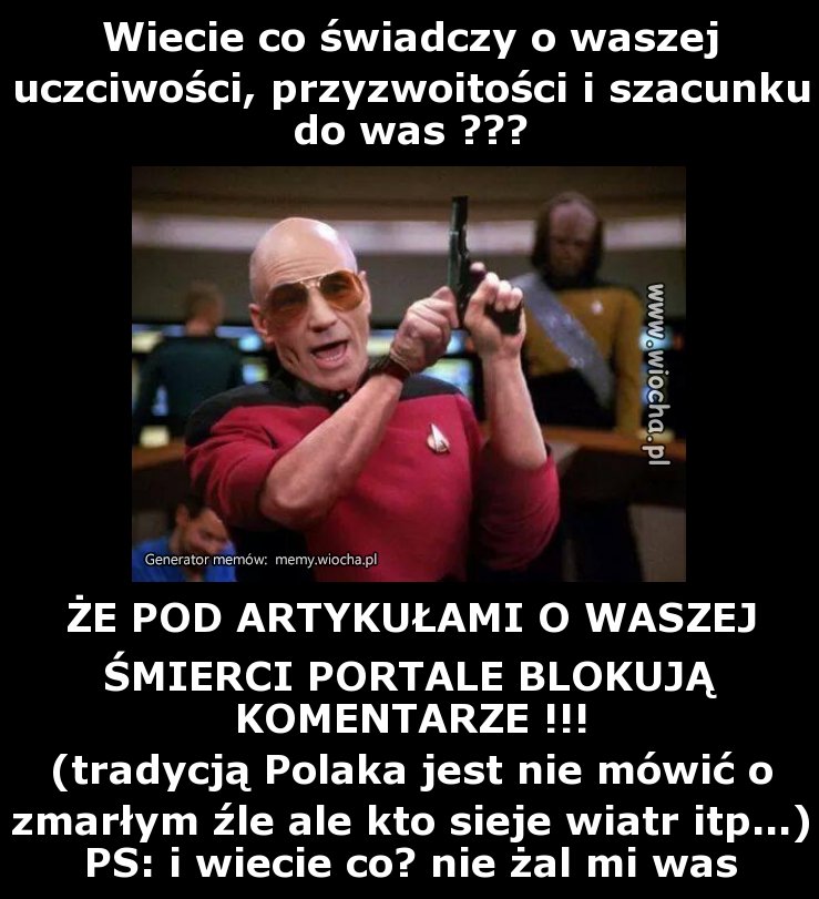 Wiecie co świadczy o waszej uczciwości,