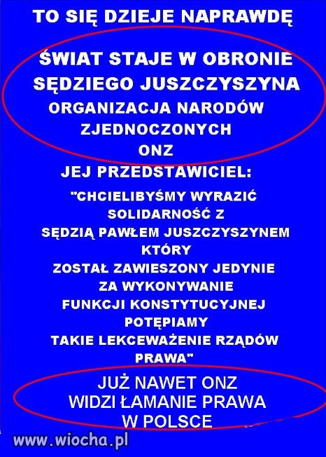 JUŻ NAWET ONZ WIDZI ŁAMANIE PRAWA W POLSCE!