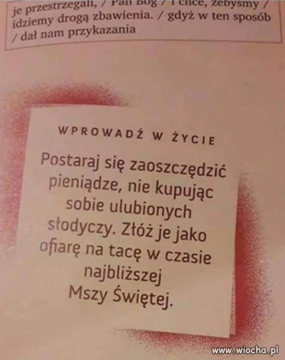 Tymczasem w podręczniku do religii takie porady. Co sądzicie?