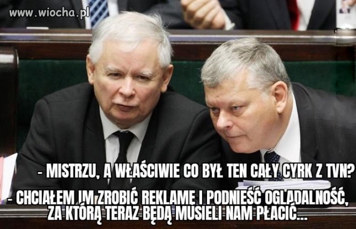 Mistrzuniu, a po co ten cyrk z TVN-em ?