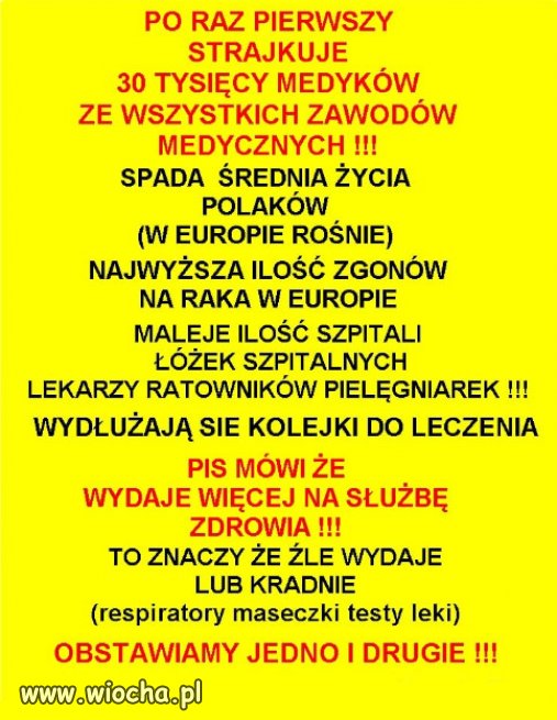 Brawo PiS! Takie `sukcesy` po 6 latach rzadow!