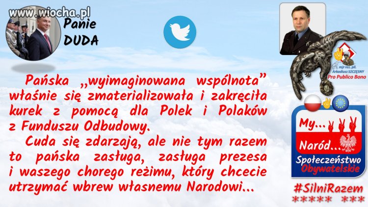 Panie DUDA.  Nigdy nie będzie pan Zwierzchnikiem