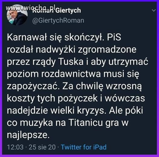 Dokładnie tak jest