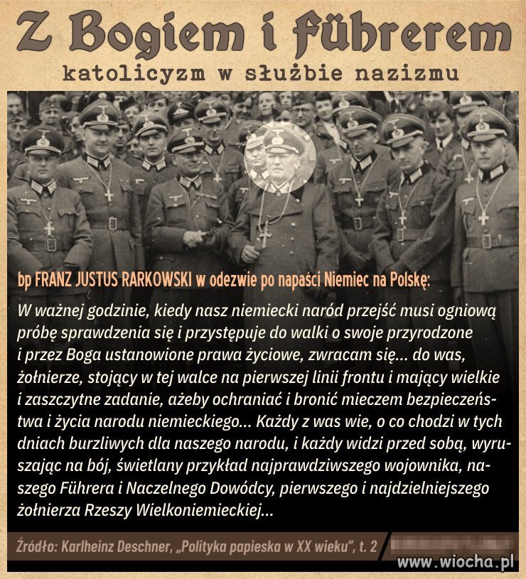 To katoliccy księża, kapelani armii Hitlera. Założyli nazistowskie mundury, zawiesili na nich chrześcijańskie krzyże.
