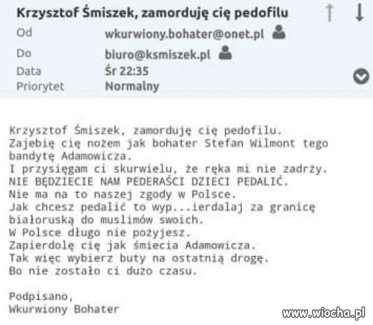 Katolicka miłość bliźniego, kapie z zębów i dziury w podłodze wypala!