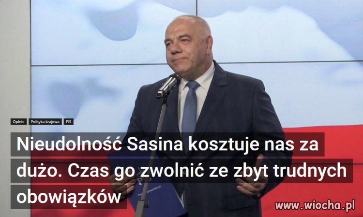 Sasin był odpowiedzialny za negocjacje z Czechami. 