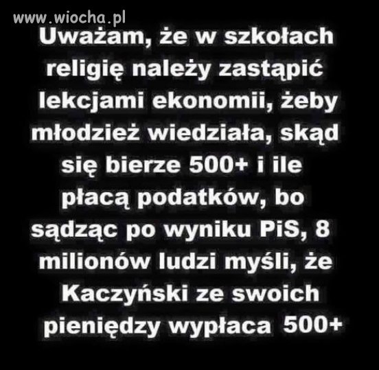 Ja też jestem za tym