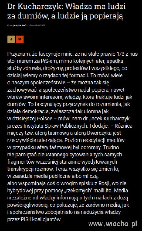 Jednak Polacy to wyjątkowy naród i elektorat...