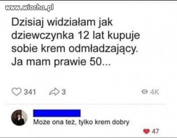 Krem odmładzający