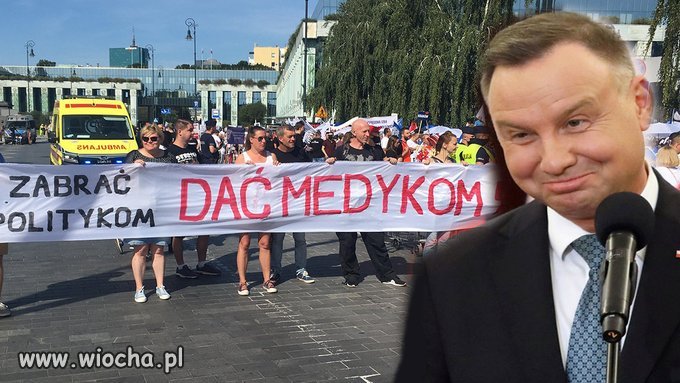 Prezydent nie spotkał się z protestującymi...
