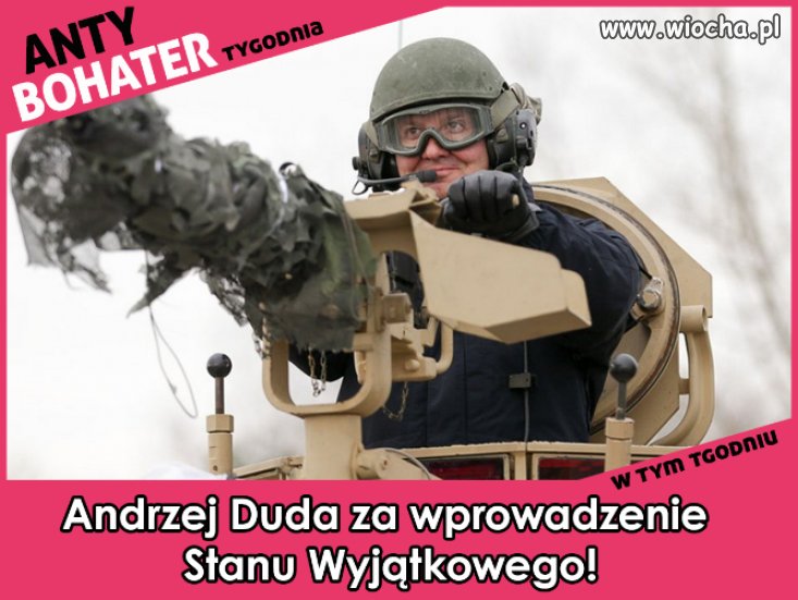 Będziemy przekładać stan wyjątkowy do usran..  śmierci 