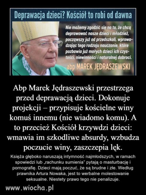 Trzymajcie dzieci daleko od religii i sekty kościoła!